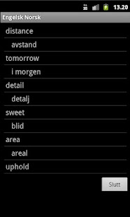 English Norwegian Dictionary Screenshots 7