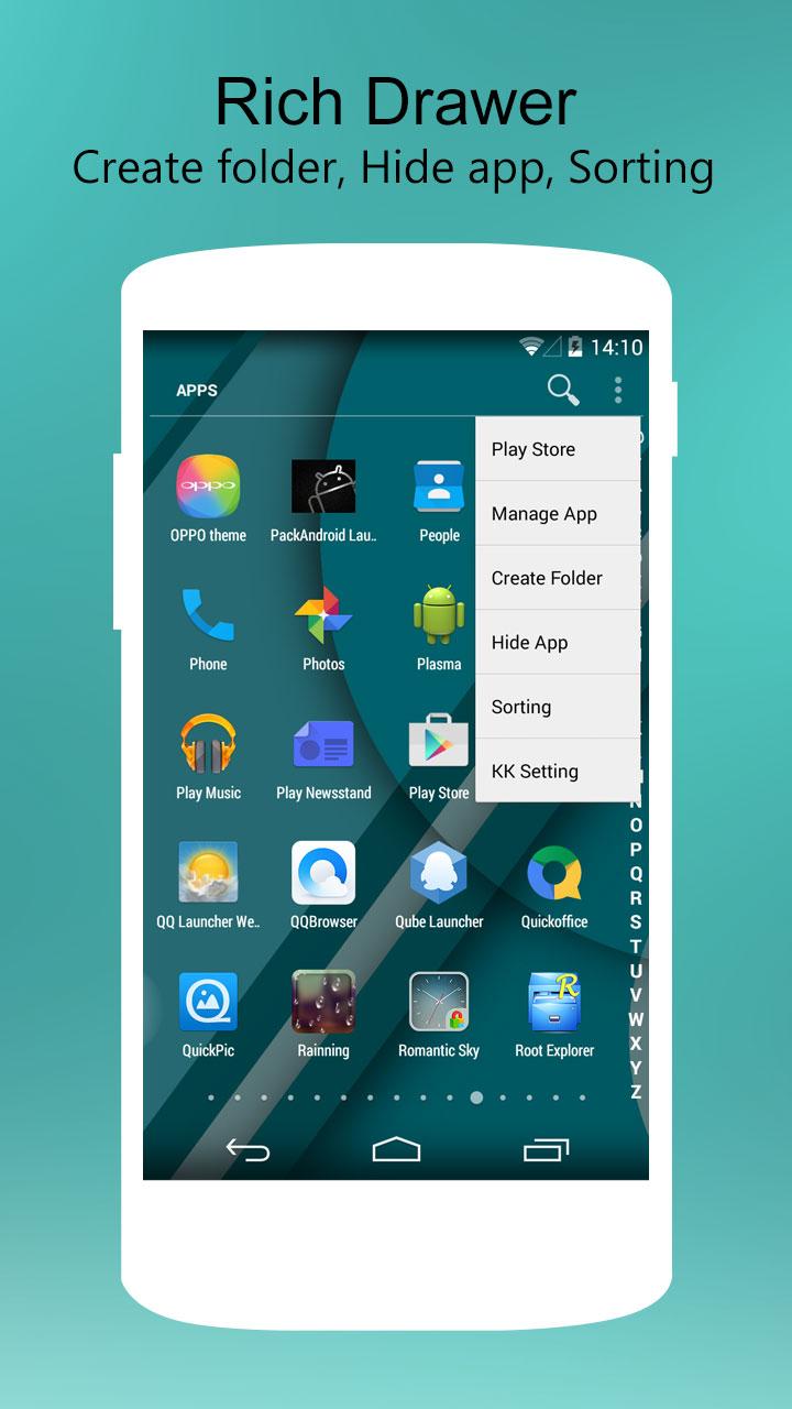 KK Launcher Prime Key Screen 2