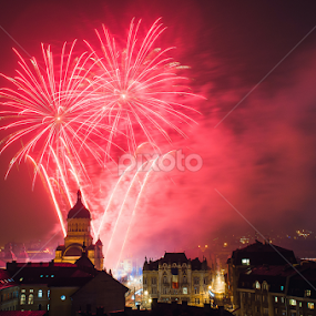 Fireworks by Marius Neag - Abstract Fire & Fireworks