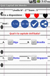 Gioco Quiz Capitali del Mondo poster 1