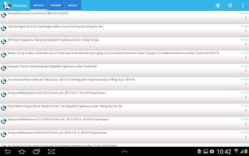 【免費新聞App】AloHaber Mevzuat ve Ekonomi-APP點子
