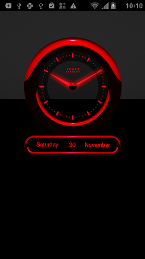 【免費個人化App】Laser Clock ANDROID RED-APP點子