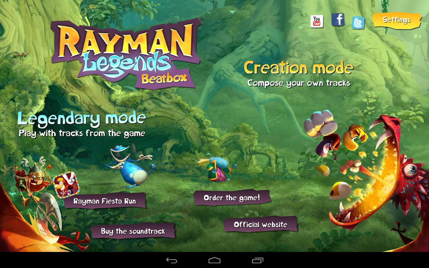 rayman legends на андроид скачать