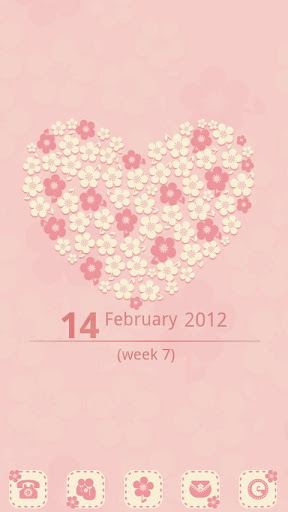 Flowerlove Theme GO LauncherEX
