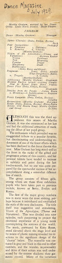 Dance Magazine Review of Heretic (1929) Dance Magazine Review of Heretic (1929)