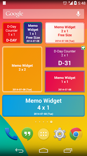 D-Day Counter And Memo Widget