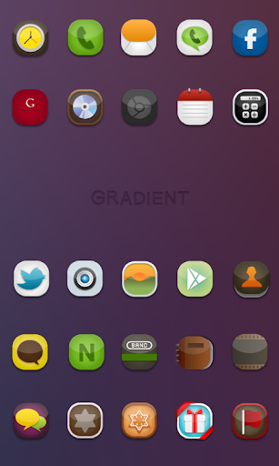 Gradient icon theme