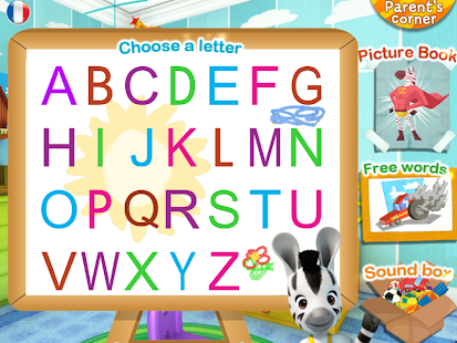 Android application Learn the alphabet with Zou screenshot