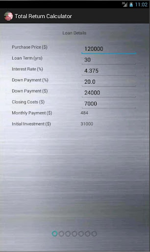 Real Estate Total Return Calc