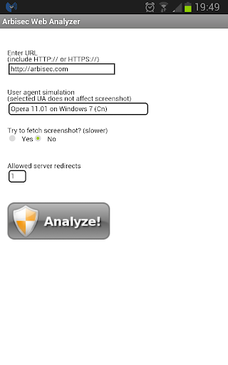 Arbisec Web Analyzer