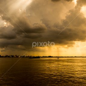 Rainy far away by Kiên Lâm - Landscapes Cloud Formations