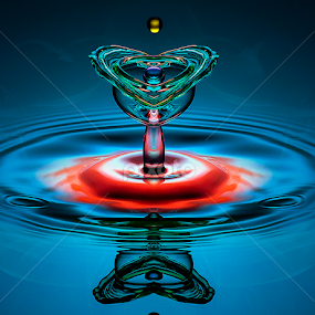 Heart of Glass by Chandra Irahadi - Abstract Water Drops & Splashes