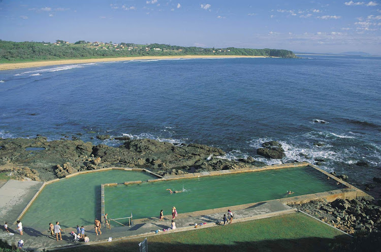 Blackhead Pool in Hallidays Point, North Coast NSW, Australia.