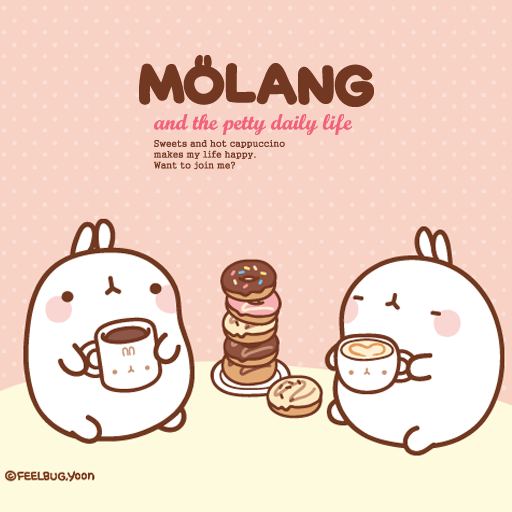 CUKI Theme donuts with Molang LOGO-APP點子