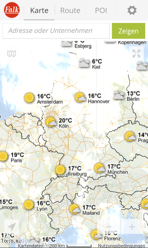 Falk Maps Routenplaner & Karte - Android Apps on Google Play