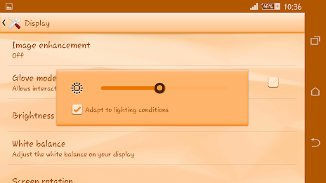 Polygons Orange Xperien Theme poster 11