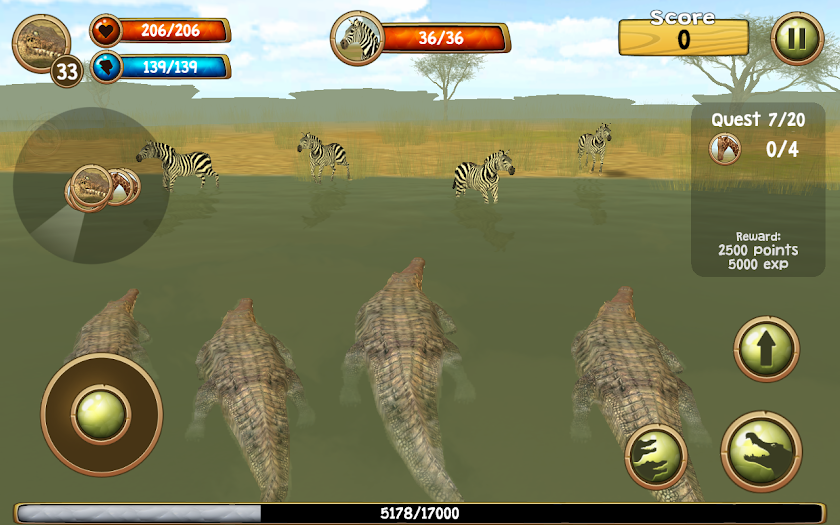 Wild Crocodile Simulator 3D Screen 2