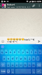 Porcelian Emoji Keyboard Theme poster 2