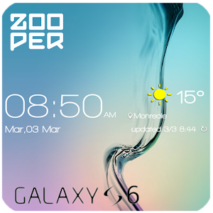 Zooper Widget skin Galaxy S6