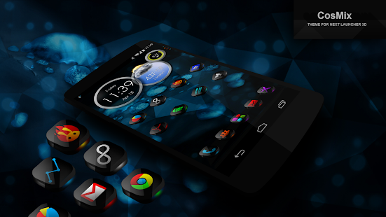 Next Launcher Theme CosMix 3D