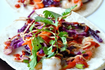 Roasted Cauliflower Tacos with Chipotle Romesco
