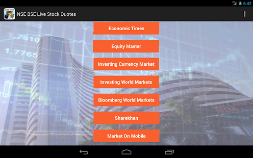 NSE BSE Live Stock Quotes