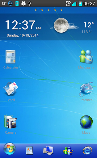 Windows 7 Go Launcher Theme HD