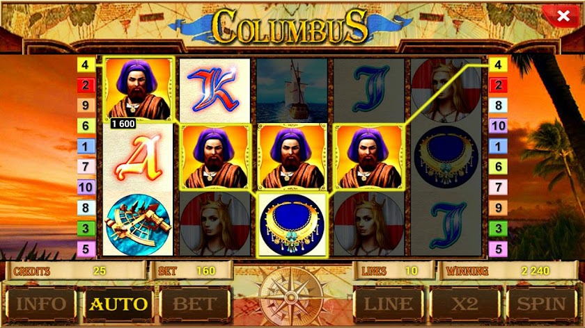 Columbus Deluxe slot Screen 3