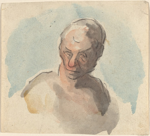 Study of Ezekiel for Frieze of the Prophets by Sargent 