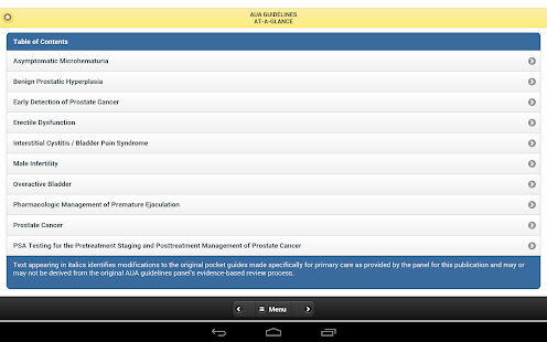 Urology Guidelines PrimaryCare Screenshots 1
