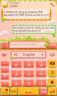 Cute Garden Go keyboard Theme