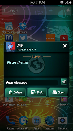 Pisces Theme for GO SMS