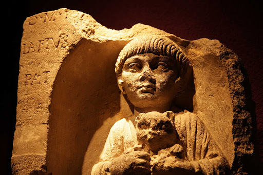 A relief in the Museum of Aquitaine in Bordeaux, France.