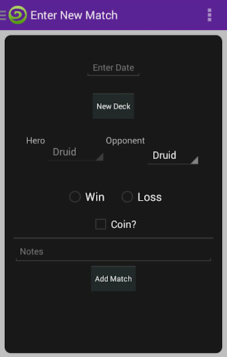 Match Tracker for Hearthstone