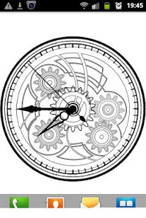 Free Download Clock Blueprint Live Wallpaper APK