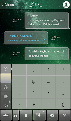 【免費個人化App】Secret Sky TouchPal Keyboard-APP點子