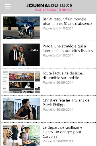 【免費新聞App】Journal du Luxe-APP點子