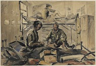 Ziekenbarak met Amerikaan