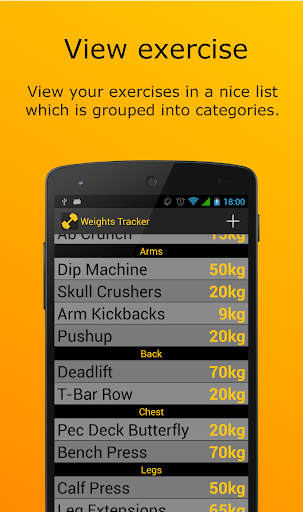 Weights Tracker