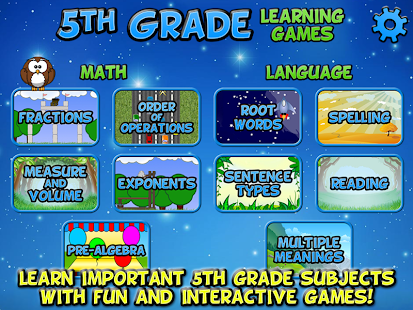 Fifth Grade Learning Games