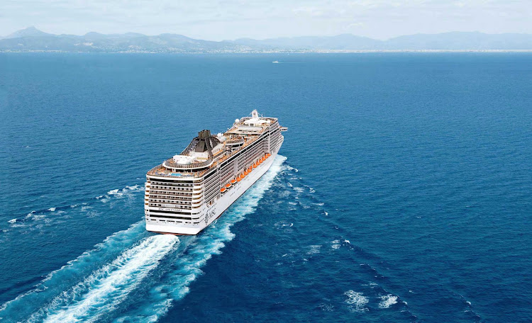 Decks on the mid-size luxury liner MSC Splendida are named for Italy's legendary artists, including Michelangelo, Leonardo da Vinci and Botticelli.