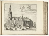 Gezicht op de Oude Kerk te Amsterdam, 1726