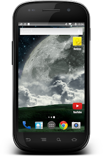 How to get Shiny Glossy Moon 4K Themes 1.05 apk for bluestacks