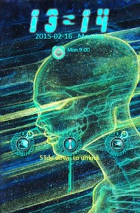 Lastest CyberPunk Circuit Girl Locker APK for Android