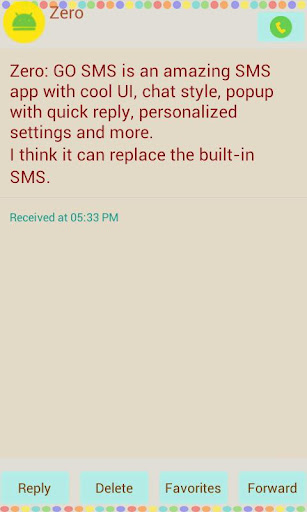 ZHOPE GO SMS THEME