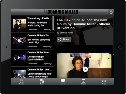 【免費音樂App】Dominic Miller-APP點子