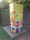 Foxy-O Equipment Box Mural