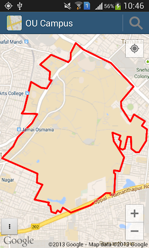 Osmania University Map