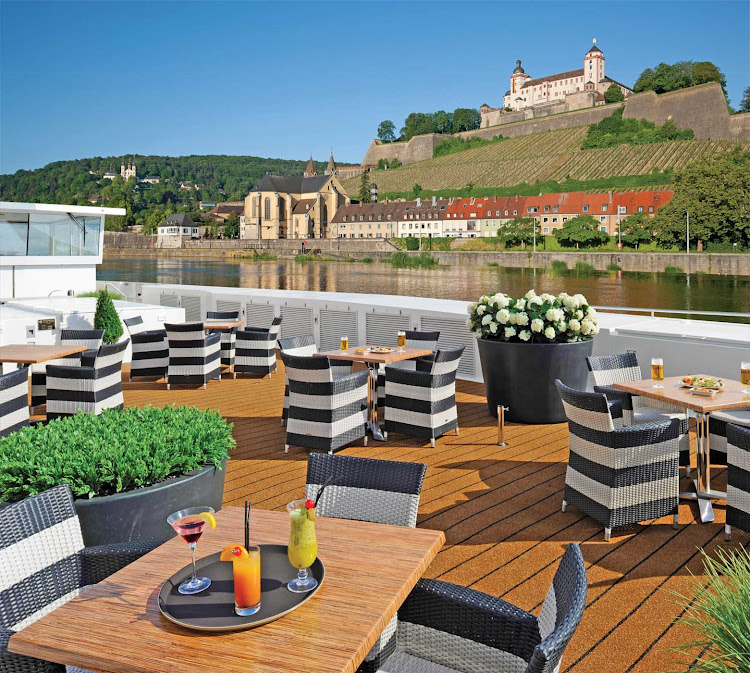Balcony Cabin guests aboard Scenic enjoy magnificent views from spacious outdoor balconies, more than 20% larger than cabins of other river cruise ships.
