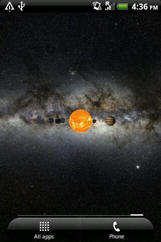 Solar System Live Wallpaper 3D